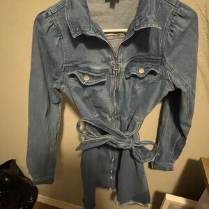 Le Lis Blue Denim Dress